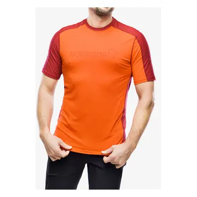 Norrona Falketind Equaliser Merino T-Shirt Termoaktív póló - arednalin/rhubarb