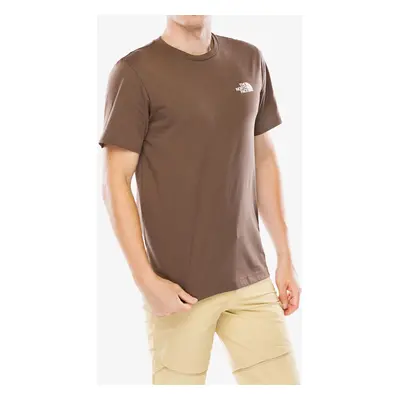 The North Face S/S Simple Dome Tee Pamutpóló - smokey brown