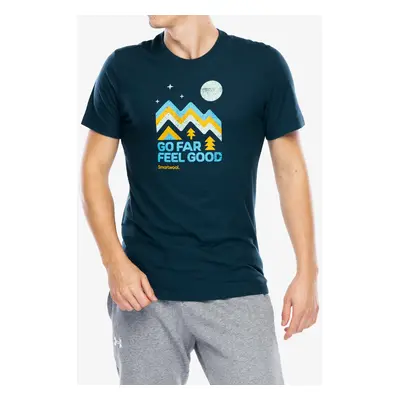 Smartwool Alpine Sky Graphic Short Sleeve Tee Slim Fit Nyomtatott póló - twilight blue