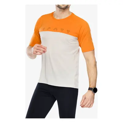 SCOTT Tee Defined Merino SS Merinó póló - orange/dust white