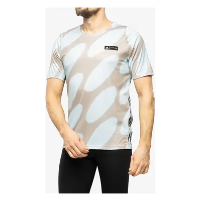 adidas x Marimekko Run Icons 3-Stripes T-Shirt Férfi Póló - ice blue/brown/blue