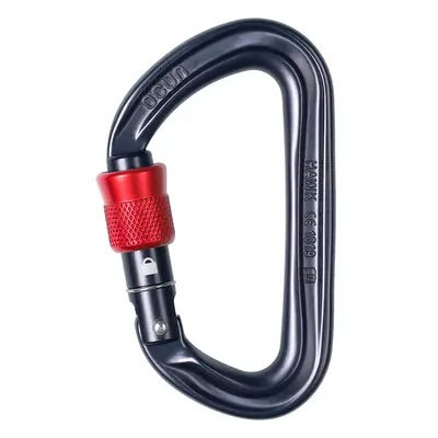 Ocun Hawk Screw Karabiner - anthracite/red