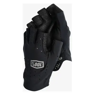 100% Sling Bike Short Finger Gloves Ujjatlan kesztyű - black