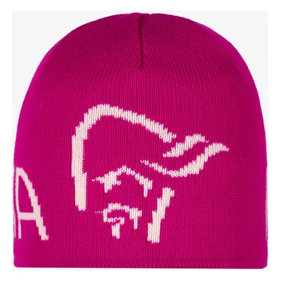 Norrona MerinoUll Logo Beanie Téli sapka - festival fuchsia