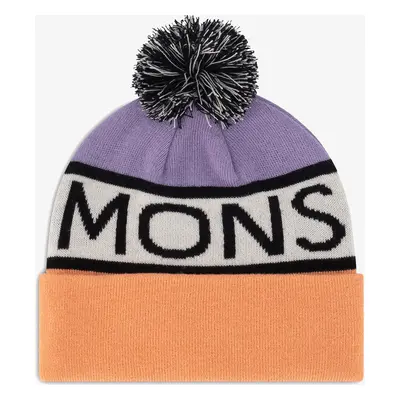 Mons Royale McCloud Pom Pom Beanie Téli sapka - lupin/punch/white