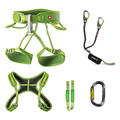 Ocun Via Ferrata Twist + Chest Set Via Ferrata Szett - green