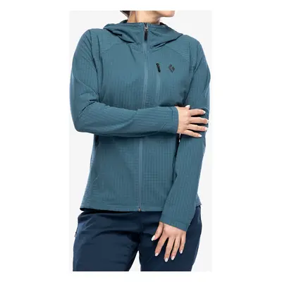 Black Diamond Coefficient Storm FZ Hoody Női kapucnis felső - creek blue