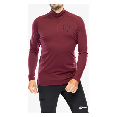 Norrona Fjora Equaliser LS Zip Top Biciklis felső - tawny port