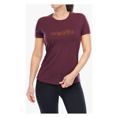 Mountain Equipment Headpoint Skyline Tee Gyorsan száradó női póló - raisin