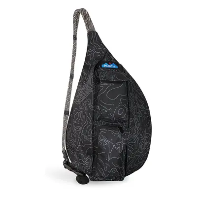 Kavu Mini Rope Sling Városi hátizsák - black topo