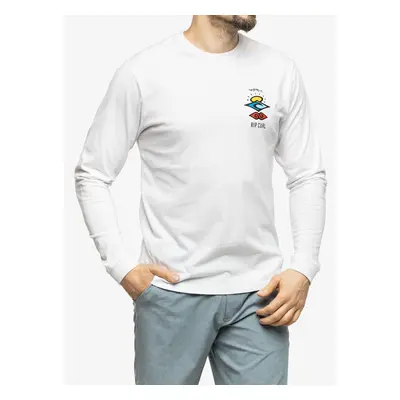 Rip Curl Search Icon L/S Tee Hosszúujjú - white