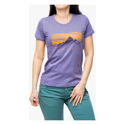 Edelrid Highball Wo T-Shirt V Női nyomtatott póló - lilac