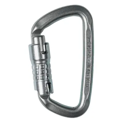 Climbing Technology D-Shape Steel Ansi CF Karabiner - zinc plated silver