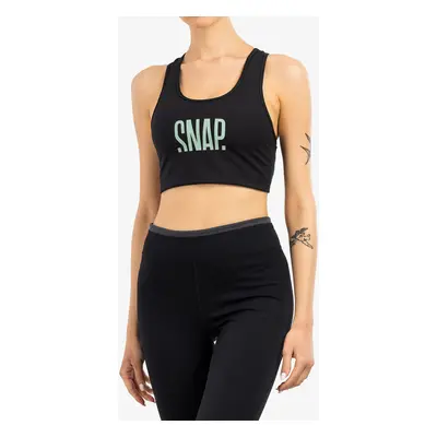 SNAP Classic Bra Sport Melltartó - black/light green