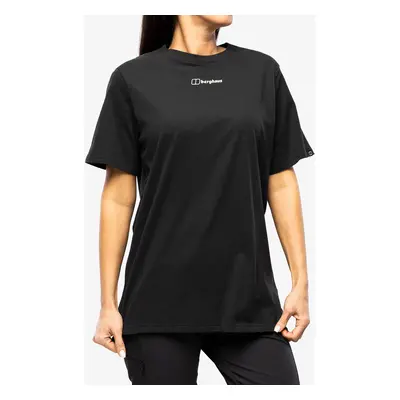 Berghaus Boyfriend Buttermere Ss Tee Női Nyomtatott Póló - black/black