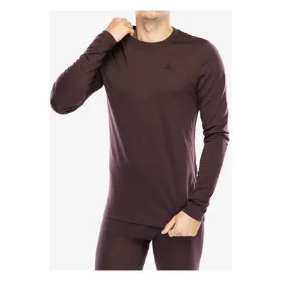 Odlo Merino BL Top Crew Neck LS Termoaktív felső - fudge