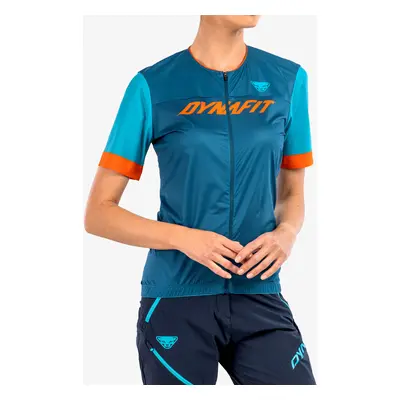 Dynafit Ride Light Full Zip Shirt Női Kerékpáros Póló - petrol/ocean