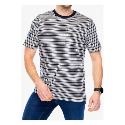 Craghoppers Mollugo SS T-Shirt Pamutpóló - blue navy stripe