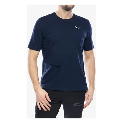 Salewa Puez Hemp T-Shirt Férfi Pamut Póló - navy blazer