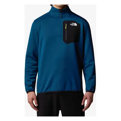 The North Face Crest 1/4 Zip Férfi pulóver - midnight petrol/tnf black