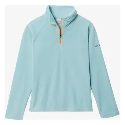 Columbia Glacial Fleece Half Zip Lány pulóver - aqua haze/sunset peach