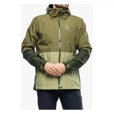 Haglofs Finch Proof Jacket Esőkabát - olive green/seaweed green