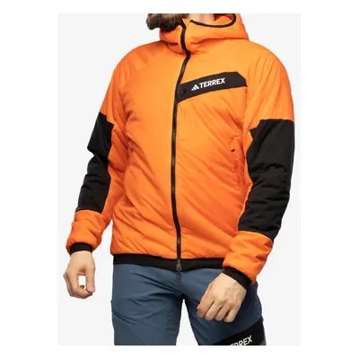 adidas TERREX Techrock Stretch PrimaLoft Hooded Jkt Bélelt Kabát - semi impact orange/black