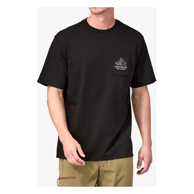 Patagonia Chouinard Crest Pocket Responsibili-Tee Pamutpóló - ink black