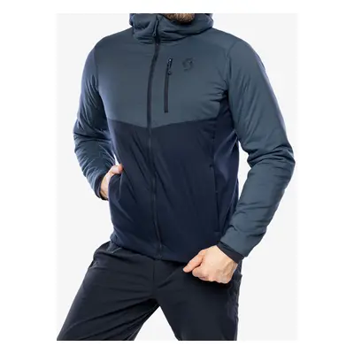 SCOTT Hoody M&#039;s Insuloft Light Bélelt kabát - metal blue/dark blue