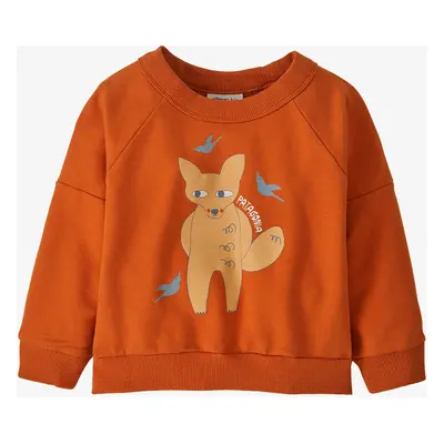 Patagonia Baby Crew Sweatshirt Gyermek pulóver - fox fly/redtail rust