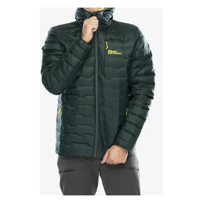 Jack Wolfskin Passamani Down Hoody Pehelykabát - black olive