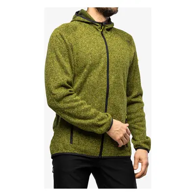 CMP Borgis Jacket Fix Hood Knitted Polár - oil green/moss