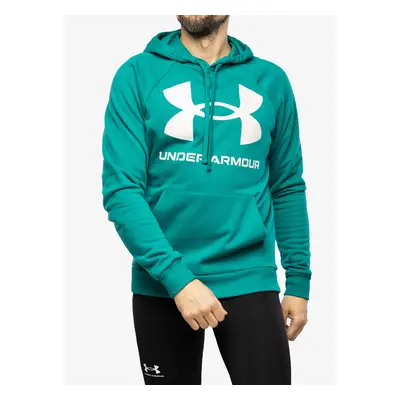 Under Armour Rival Fleece Big Logo HD Férfi Felső - coastal teal/onyx white