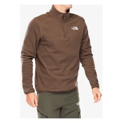 The North Face Glacier 1/4 Zip Polárfelső - smokey brown