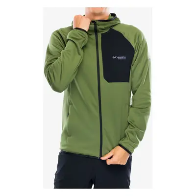 Columbia Triple Canyon Grid Fleece Hooded Full Zip II Kapucnis felső - canteen/black