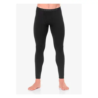 Icebreaker Oasis Leggings W/Fly Termoaktív Férfi Hosszúszárú Alsó - black