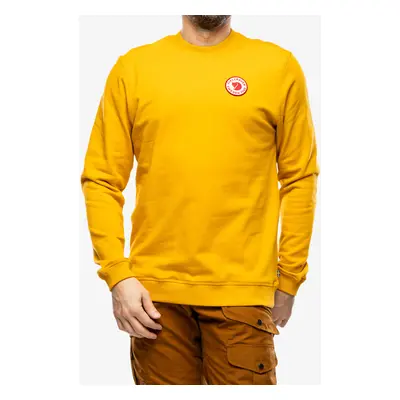 Fjallraven Logo Badge Sweater Felső - mustard yellow