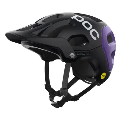 POC Tectal Race MIPS Kerékpáros Sisak - uranium blk/sapphire purple