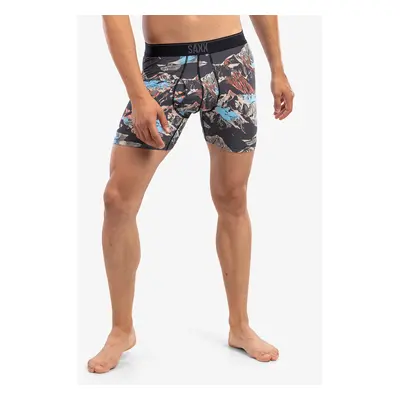 Saxx Quest Boxer Brief Fly Termoaktív Férfi Boxeralsó - black mountainspace