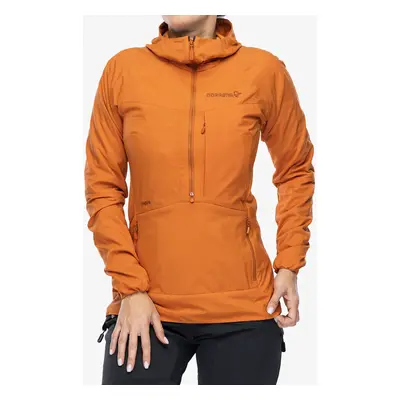 Norrona More Octa Zip Hood Női átmeneti kabát - gold flame