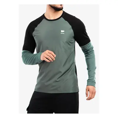 Mons Royale Tarn Merino Shift Wind Jersey Kerékpáros Felső - burnt sage/black