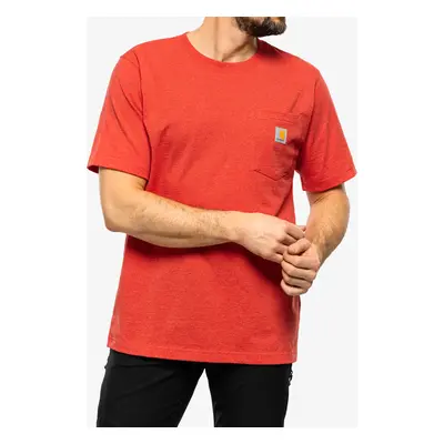 Carhartt K87 Pocket S/S T-Shirt Férfi Póló - fire red heather