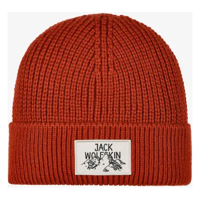 Jack Wolfskin Badge Beanie Téli sapka - intense rust