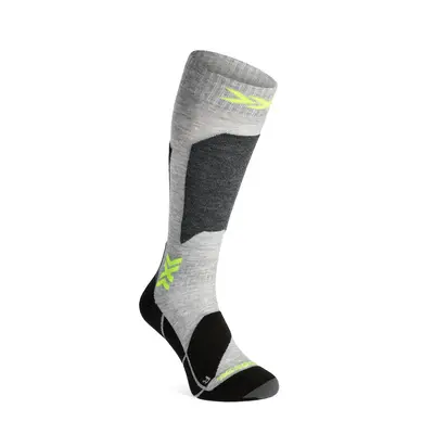 X-Socks Ski Discover OTC Sízokni - rhino grey/canary