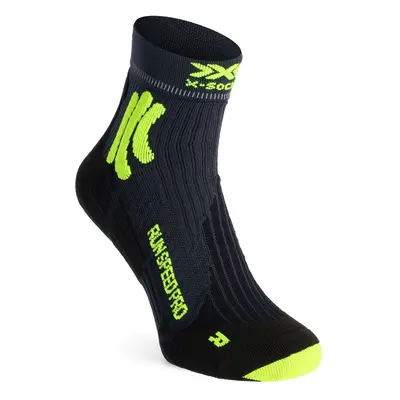 X-Socks Run Speed Pro 4.0 Futózokni - charcoal/phyton yellow/black