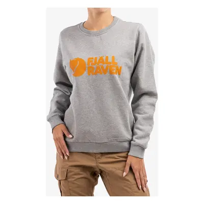 Fjallraven Logo Sweater Női Felső - grey melange