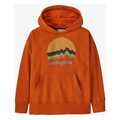 Patagonia Hoody Sweatshirt Gyermek pulóver - ridge rise moon redtail rust