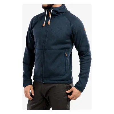 Fjallraven Ovik Fleece Hoodie Kapucnis Felső - navy