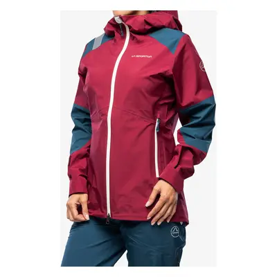 La Sportiva Roseg GTX Jacket Női esőkabát - red plum/storm blue