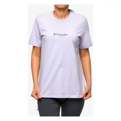 Columbia Boundless Beauty SS Tee Női Pamutpóló - purple tint/rhodies PDX graph